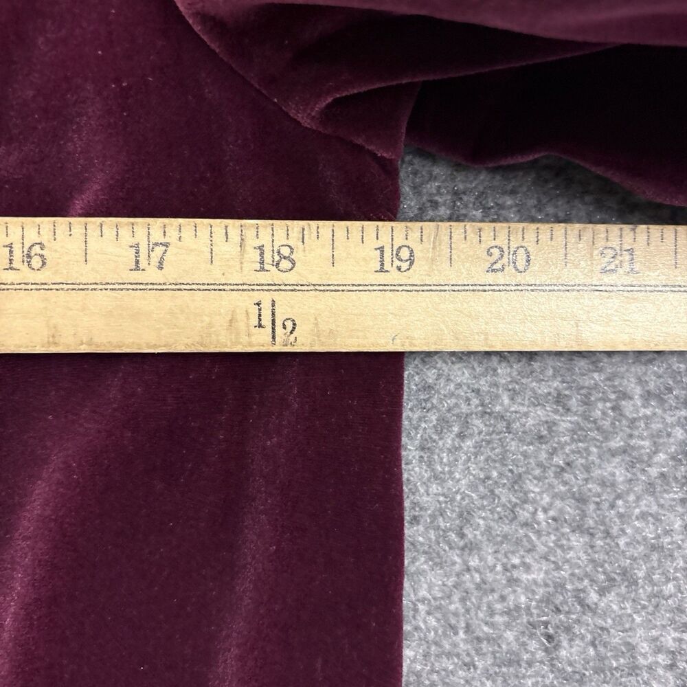 Cos Cob Blazer Womens Size 12 Burgundy Velvet Jacket Vintage - Picture 6 of 10